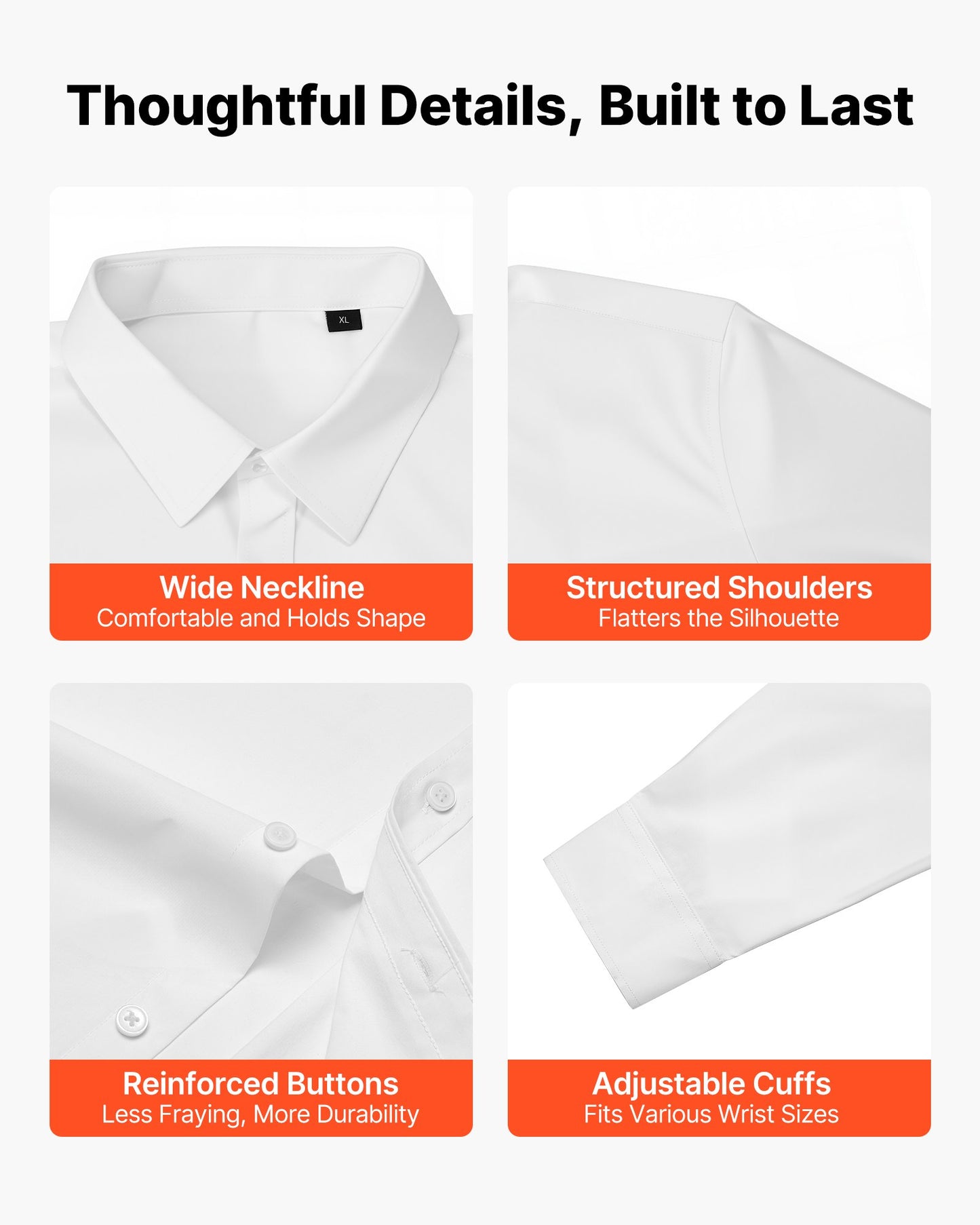 Men's Slim Fit Dress Shirt