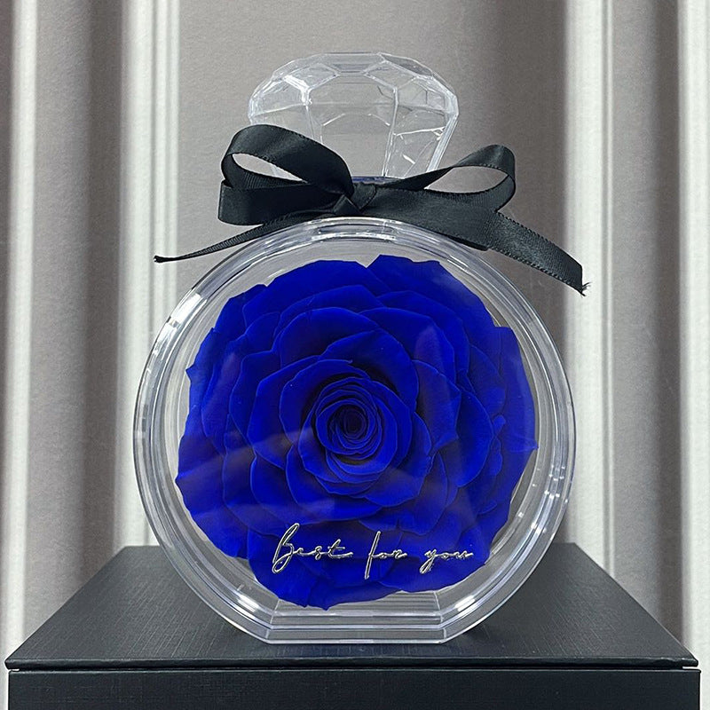 Dried Rose Glass Dome Gift Box