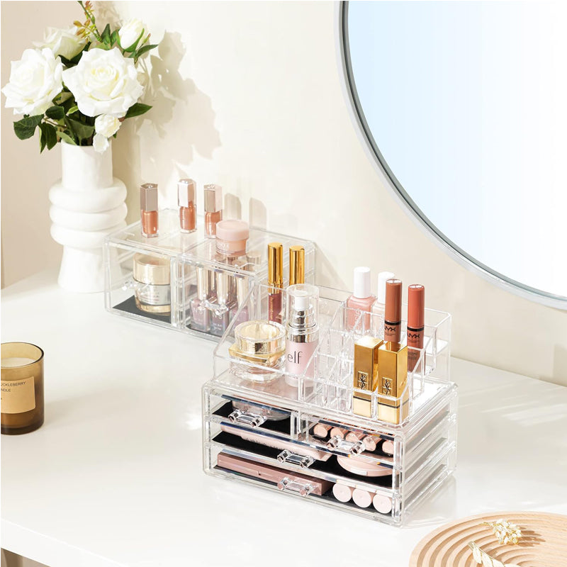 Acrylic Makeup Organizer with Drawers