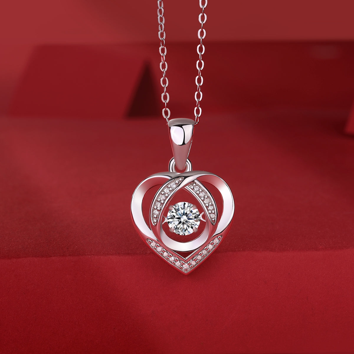 Diamond Pendant Necklace Set
