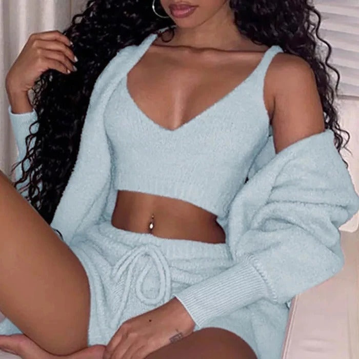 Women's 3-Piece Pajama Set