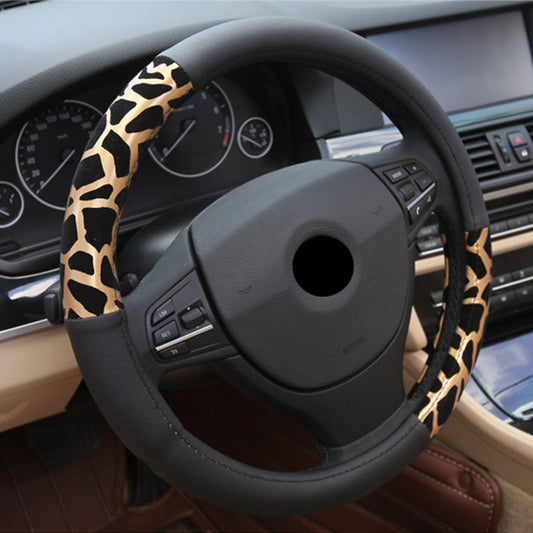 Leopard Print Steering Wheel Cover