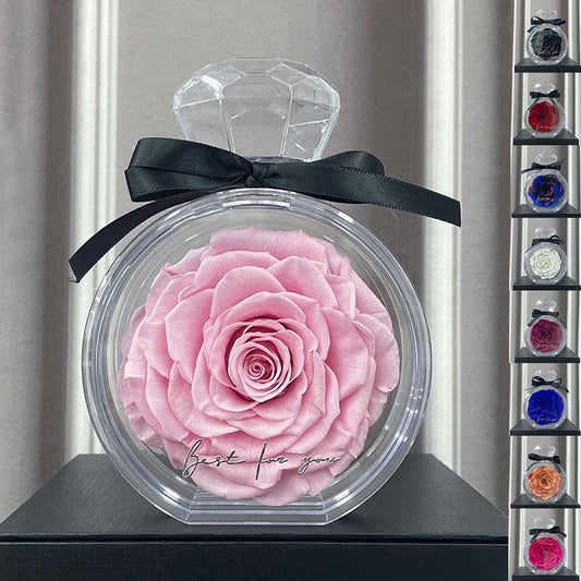 Dried Rose Glass Dome Gift Box