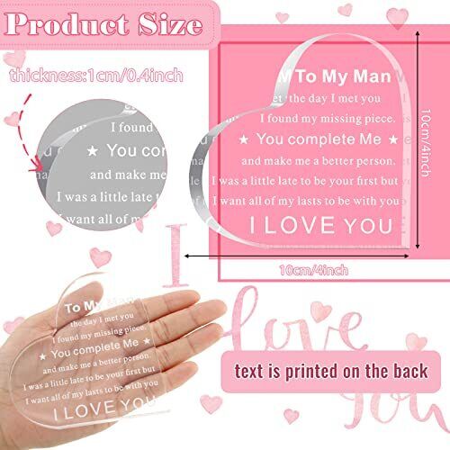 Acrylic Heart Decoration Gift