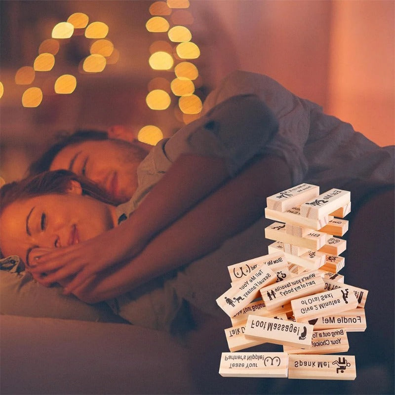 Couples Tumbling Tower Game