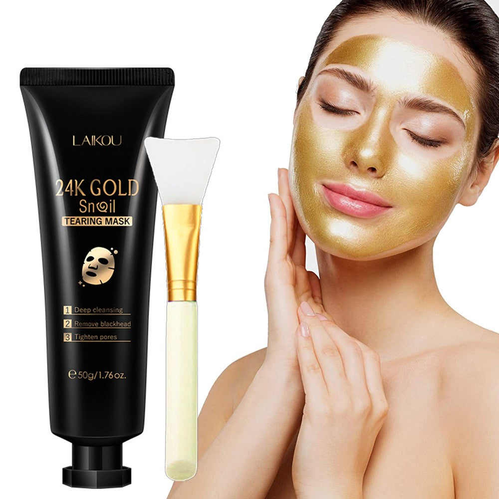 Gold Foil Snail Hydrating Face Mask