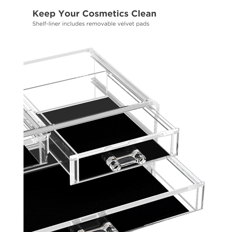 Acrylic Makeup Organizer with Drawers
