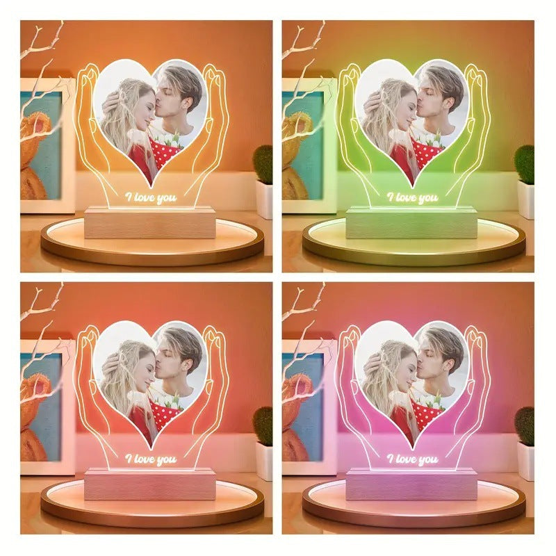 Personalized Acrylic Photo Night Light