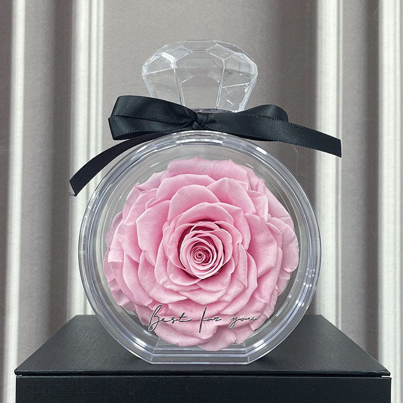 Dried Rose Glass Dome Gift Box