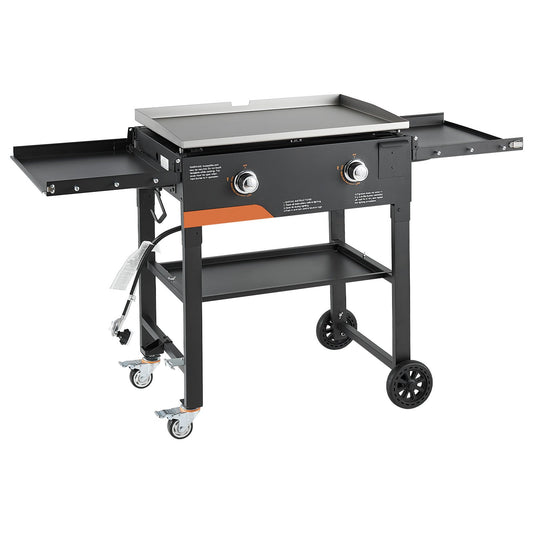 2-Burner Outdoor Propane Flat Top Grill