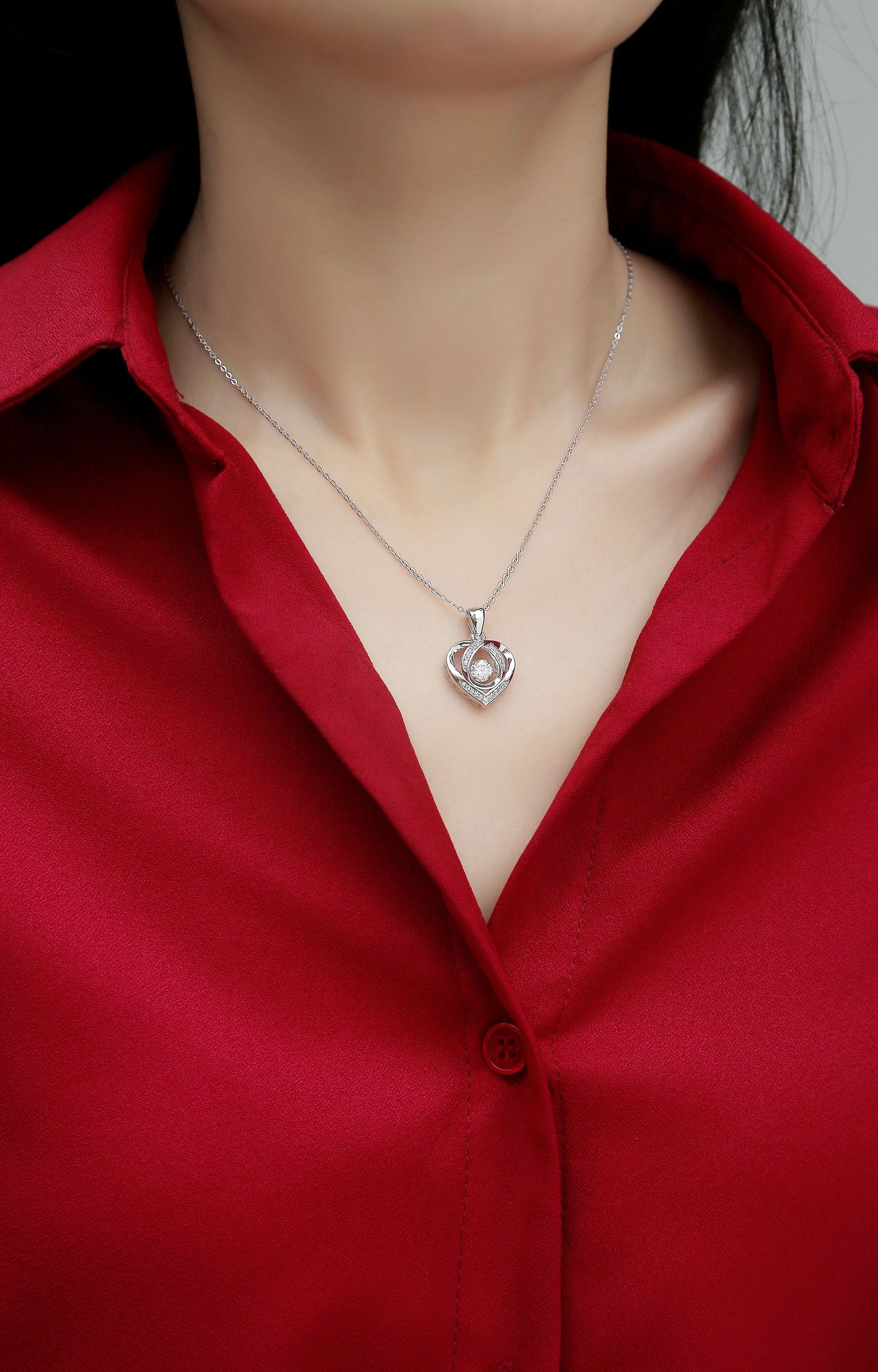 Diamond Pendant Necklace Set