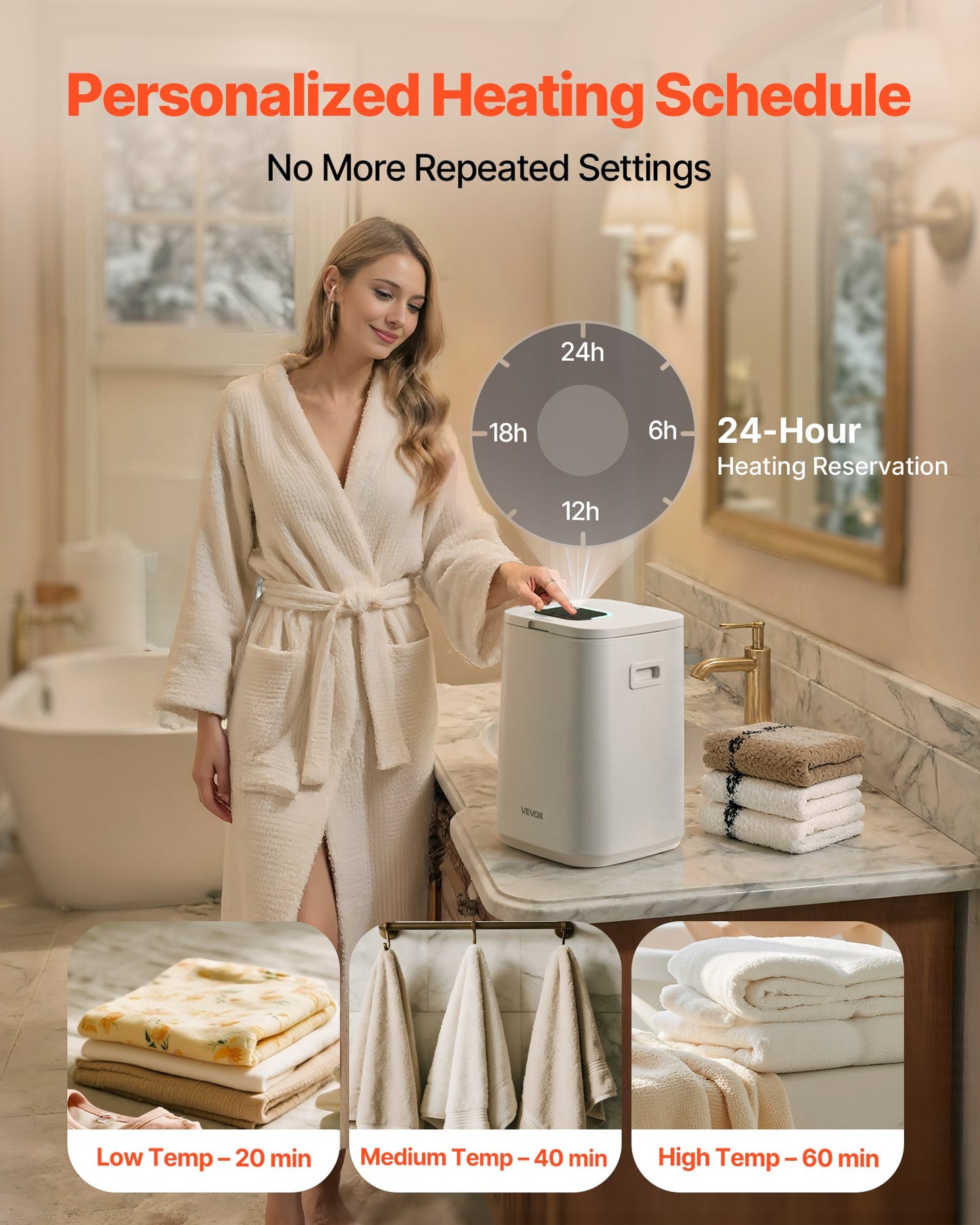 20L Towel Warmer with Timer