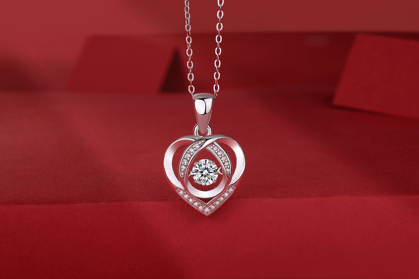 Diamond Pendant Necklace Set