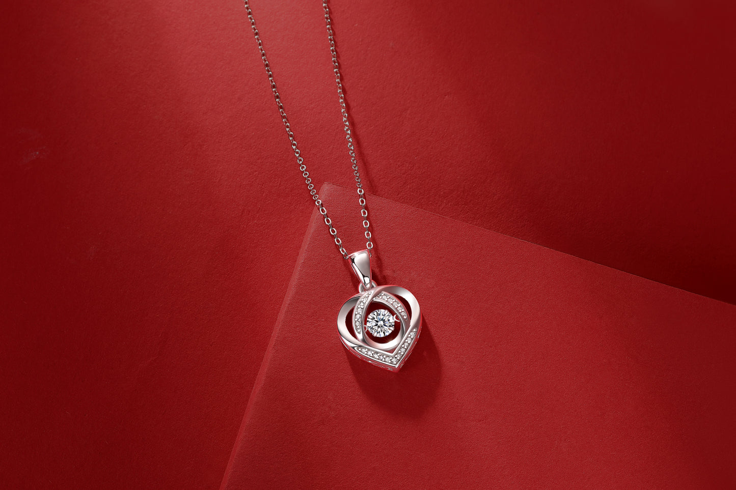 Diamond Pendant Necklace Set