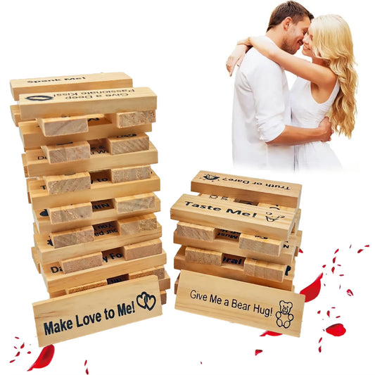 Couples Tumbling Tower Game