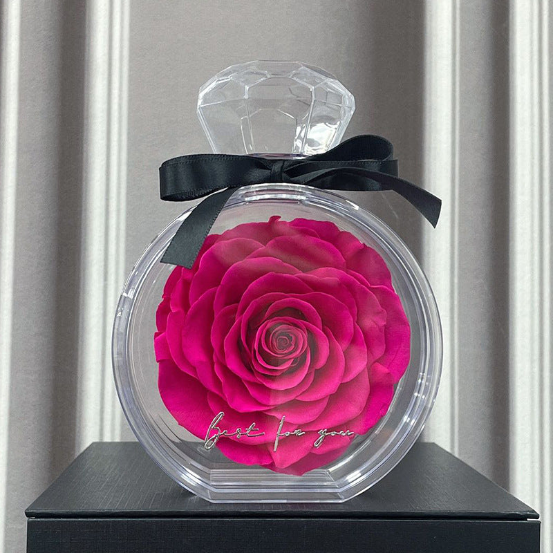 Dried Rose Glass Dome Gift Box