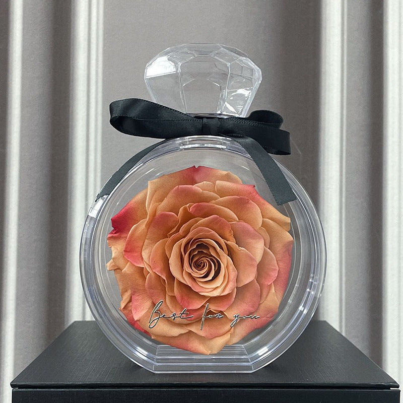 Dried Rose Glass Dome Gift Box