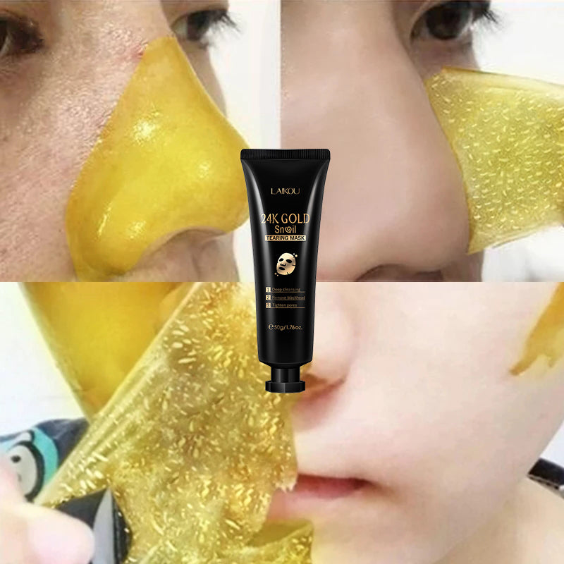 Gold Foil Snail Hydrating Face Mask