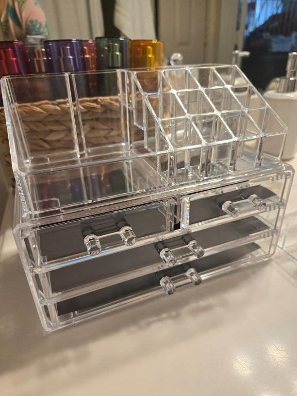 Acrylic Makeup Organizer with Drawers