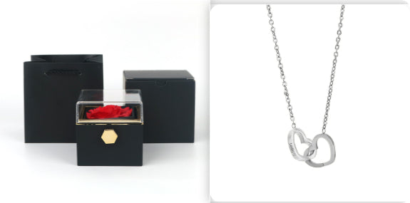 Rotating Rose Jewelry Gift Box