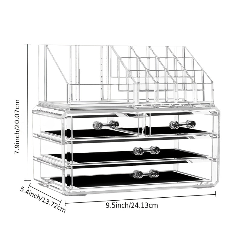 Acrylic Makeup Organizer with Drawers